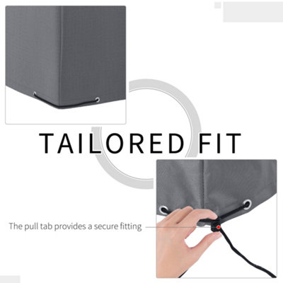 Outsunny 225x210cm Outdoor Garden Furniture Protective Cover Water UV Resistant - 5