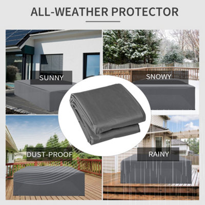 Outsunny 225x210cm Outdoor Garden Furniture Protective Cover Water UV Resistant - 6