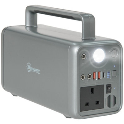 Outsunny 230.4Wh Portable Power Station with AC Outlets USB/PD/CAR Ports