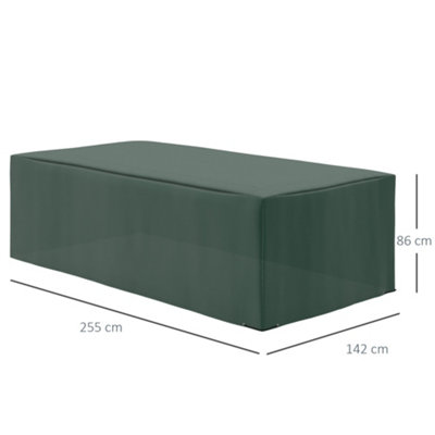 Outsunny 255x142cm Outdoor Garden Furniture Protective Cover Water UV Resistant - 3