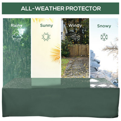 Outsunny 255x142cm Outdoor Garden Furniture Protective Cover Water UV Resistant - 4