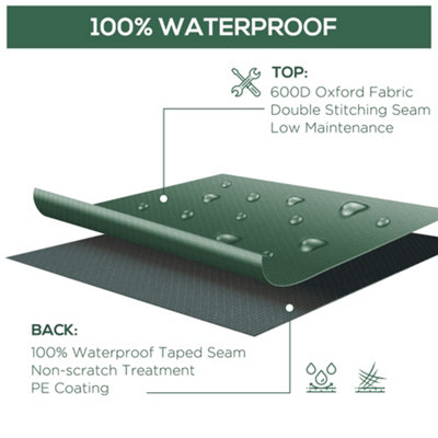 Outsunny 255x142cm Outdoor Garden Furniture Protective Cover Water UV Resistant - 5