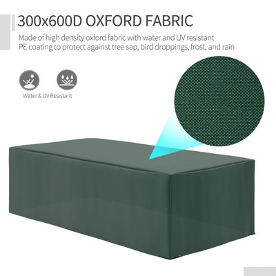 Outsunny 255x142cm Outdoor Garden Furniture Protective Cover Water UV Resistant - 7