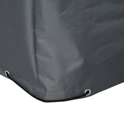 Outsunny 275x205cm Outdoor Furniture Protective Cover Water UV Resistant Grey - 8