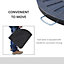 Outsunny 2pc Flabelliform Parasol Base Resin Umbrella Weights Handles Bronze