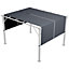 Outsunny 2Pcs Pergola Replacement Canopy, 4.9 x 1.2m, UV Protection, Dark Grey