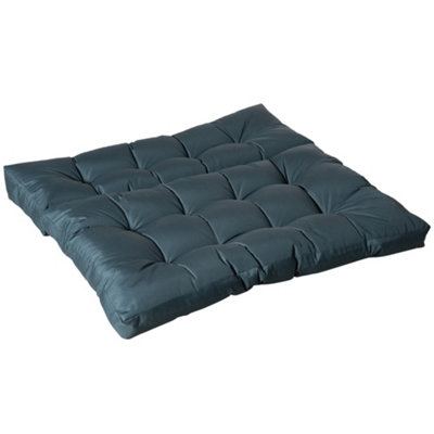 Outsunny 2Pcs Tufted Pallet Cushions Seat Pad Back Cushion Indoor Outdoor