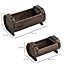 Outsunny 2PCs Wooden Flower Plant Pot Outdoor & Indoor Box with Solid Wood