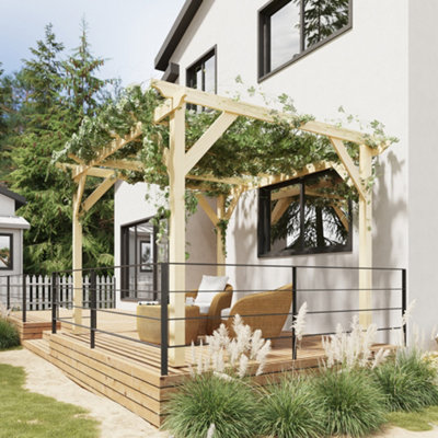 Wooden Garden Gazebo B Q Fasci Garden