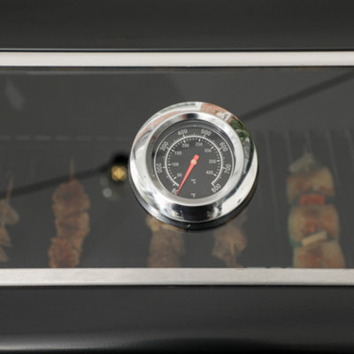 Outsunny 3 Burner Propane Gas BBQ Grill with See-through Lid and Thermometer - 9