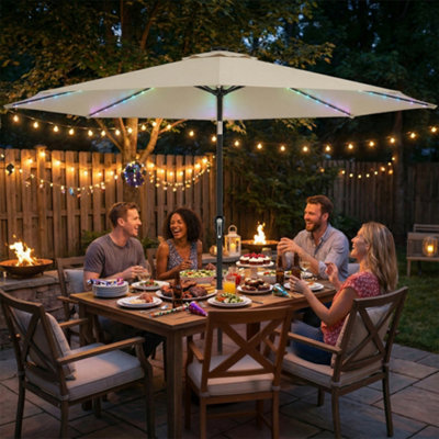 can ibpaint daded patio umbrella How to Paint a Faded Outdoor Umbrella (+ Updates on How it Lasted!)