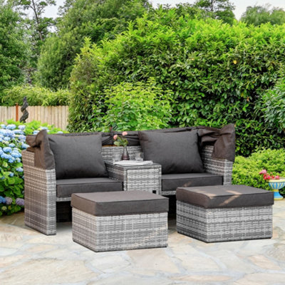 Outdoor sofa deals canopy