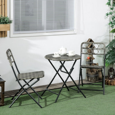 Rattan folding online table