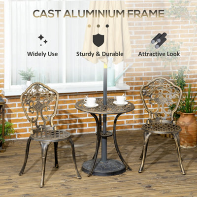 Aluminium bistro set b&q hot sale