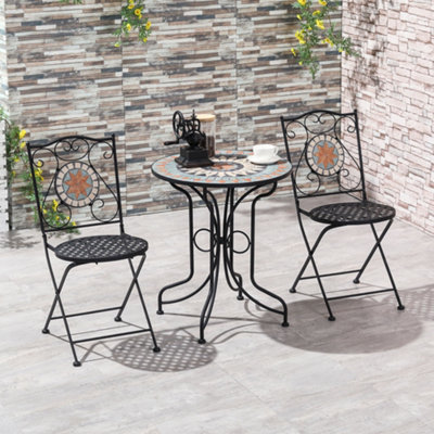 3 piece mosaic online outdoor setting