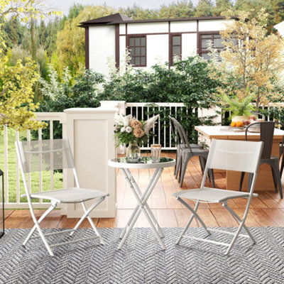 White Dining Small Glass Bistro Table And Chairs Dining Table