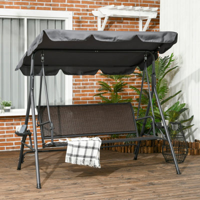 Outdoor swing chair b&m hot sale