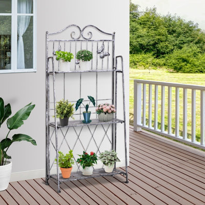 3 Tier Step Design Plant Shelf Rack 3 Tier flower plant display sold stand rack L1