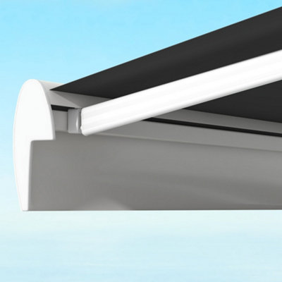Outsunny 3 x 2.5m Electric Retractable Awning Sun Canopies for Door Window
