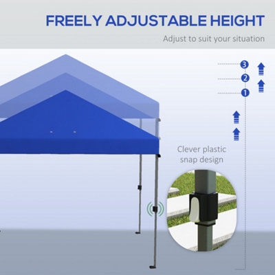 EAGLE PEAK Gazebo pieghevole da 3 x 3 m, impermeabile, con protezione