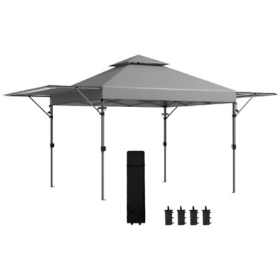 Premium Quality Outsunny 3x3m Pop Up Gazebo, Instant Shelter, 1-Button Push, Blue main image 0