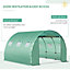 Outsunny 3 x 3 x 2m Replacement Cover ONLY for Tunnel Greenhouse