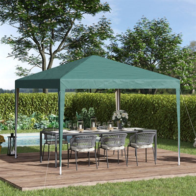 First up straight outlet wall gazebo