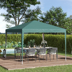 Outsunny 3 x 3m Garden Pop Up Gazebo Marquee Party Tent Wedding Canopy Green