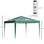 Outsunny 3 x 3m Garden Pop Up Gazebo Marquee Party Tent Wedding Canopy Green
