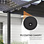 Outsunny 3 x 4m Aluminium Pergola with Retractable Roof, Garden Gazebo Canopy