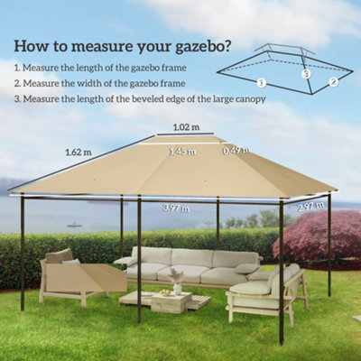 thumbnail image 2 of Replacement Canopy Top For Coleman 13x13 Instant Gazebo - Polyester Tent Cover 2 of 3