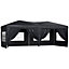 Outsunny 3 x 6m Pop Up Gazebo Party Tent Canopy Marquee with Storage Bag Black