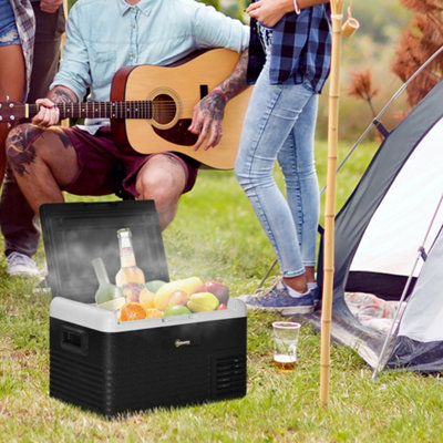 Outsunny 30L Car Refrigerator 12V Portable Freezer for Camping, Driving, Picnic