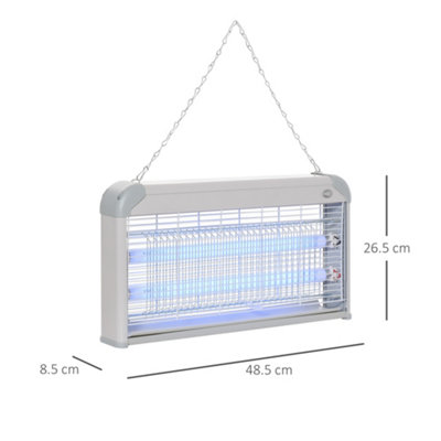 Outsunny 30W Mosquito Insect Killer Pest Bug Trap Lamp Electric Fly Zapper UV