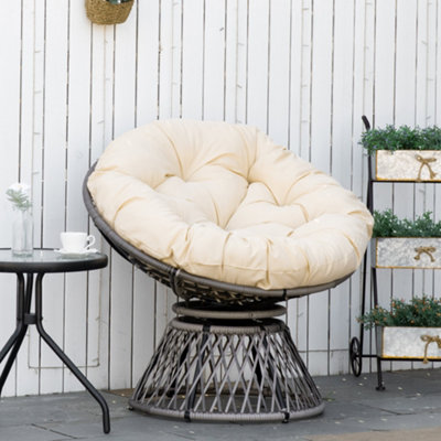 Rattan swivel sale papasan chair