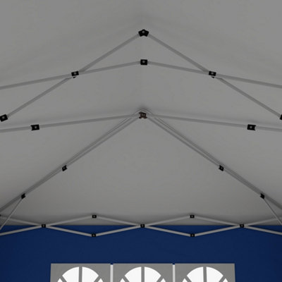 Outsunny 3m x 6m Pop Up Gazebo Party Tent Canopy Marquee with Storage Bag Blue - 8