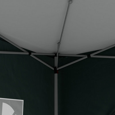 Outsunny 3mx3m Pop Up Gazebo Party Tent Canopy Marquee with Storage Bag Green - 8