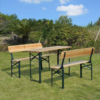 Outsunny folding deals picnic table