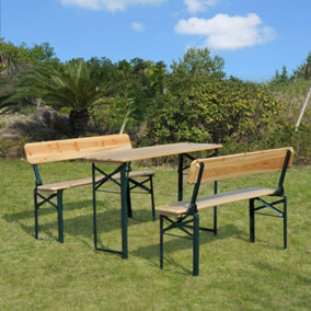 Garden bench table online b&q