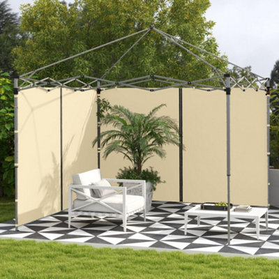 Outsunny 3x3(m) or 3x6m Pop Up Gazebo Side Panels, with Zipped