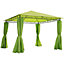 Outsunny 3x3m Garden Metal Gazebo Marquee Patio Party Tent Canopy Shelter