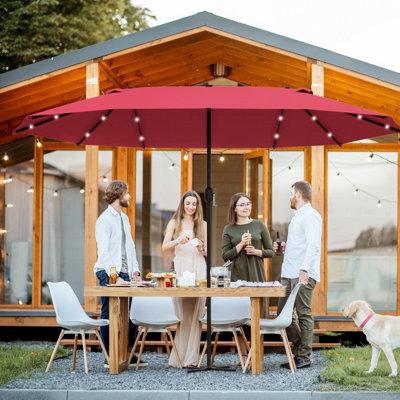 Solar store patio umbrella