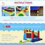Outsunny 4 In 1 Kids Bouncy Castle, Large Inflatable House w/ Trampoline, Slide, Water Pool, Climbing Wall, Includes Blower, Bag