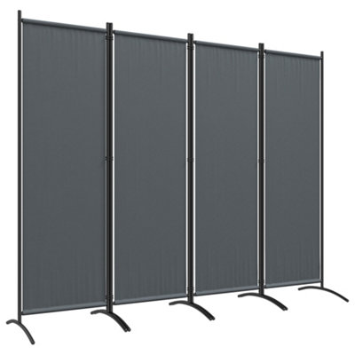 Outsunny 4 Panel Folding Room Divider,Portable Privacy Panel for Garden