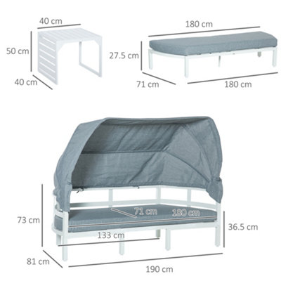 Outdoor lounge store bed cushions