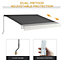 Outsunny 4 x 3(m) Electric Retractable Awning Sun Canopies for Door Window