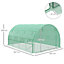 Outsunny 4 x 3 x 2 m Polytunnel Greenhouse Pollytunnel Tent Steel Frame Green