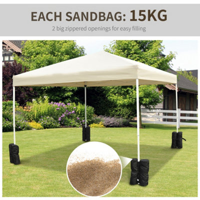 Sand Bag Gazebo Tent C-Hopetree 28lb Portable Heavy Duty Canopy