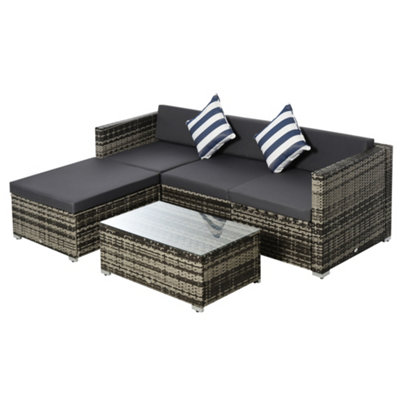 Rowley patio sofa set with cheap cushions