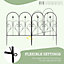 Outsunny 5PCs Decorative Garden Fencing 32in x 10ft Metal Border Edging